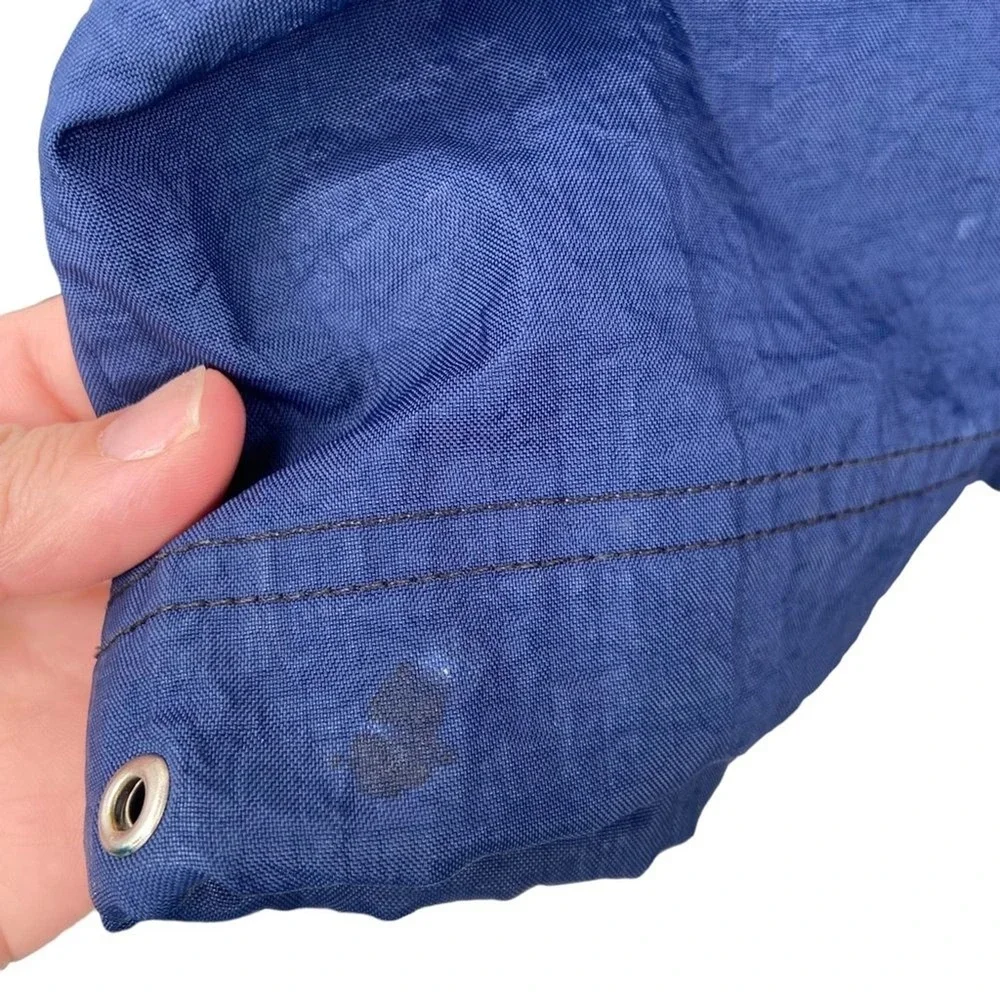 Vintage Nike Windbreaker‎ Anorak Half Zip Hooded Jacket Navy Blue Mens XL 90s - Picture 8 of 13